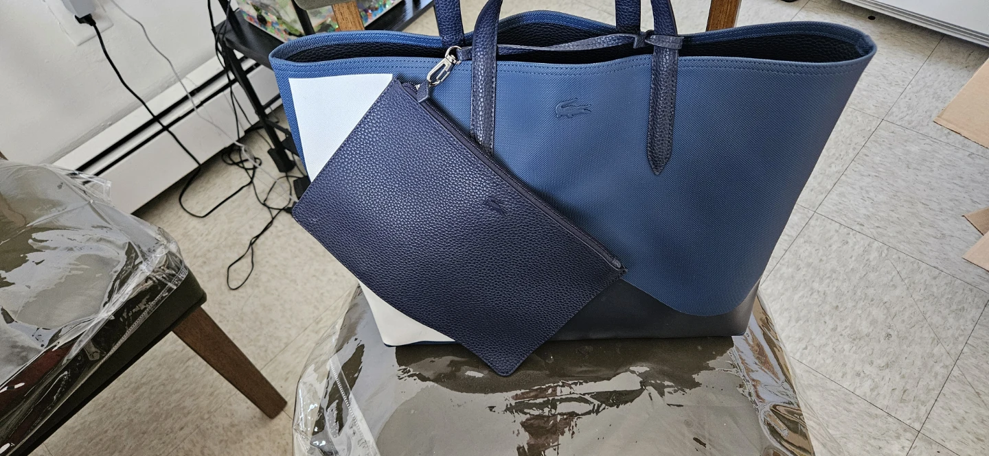 Lacoste Colorblock Tote Bag with Pouch - photo 2