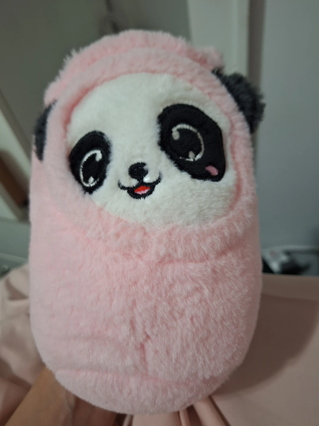 Pink Plush Panda Toy