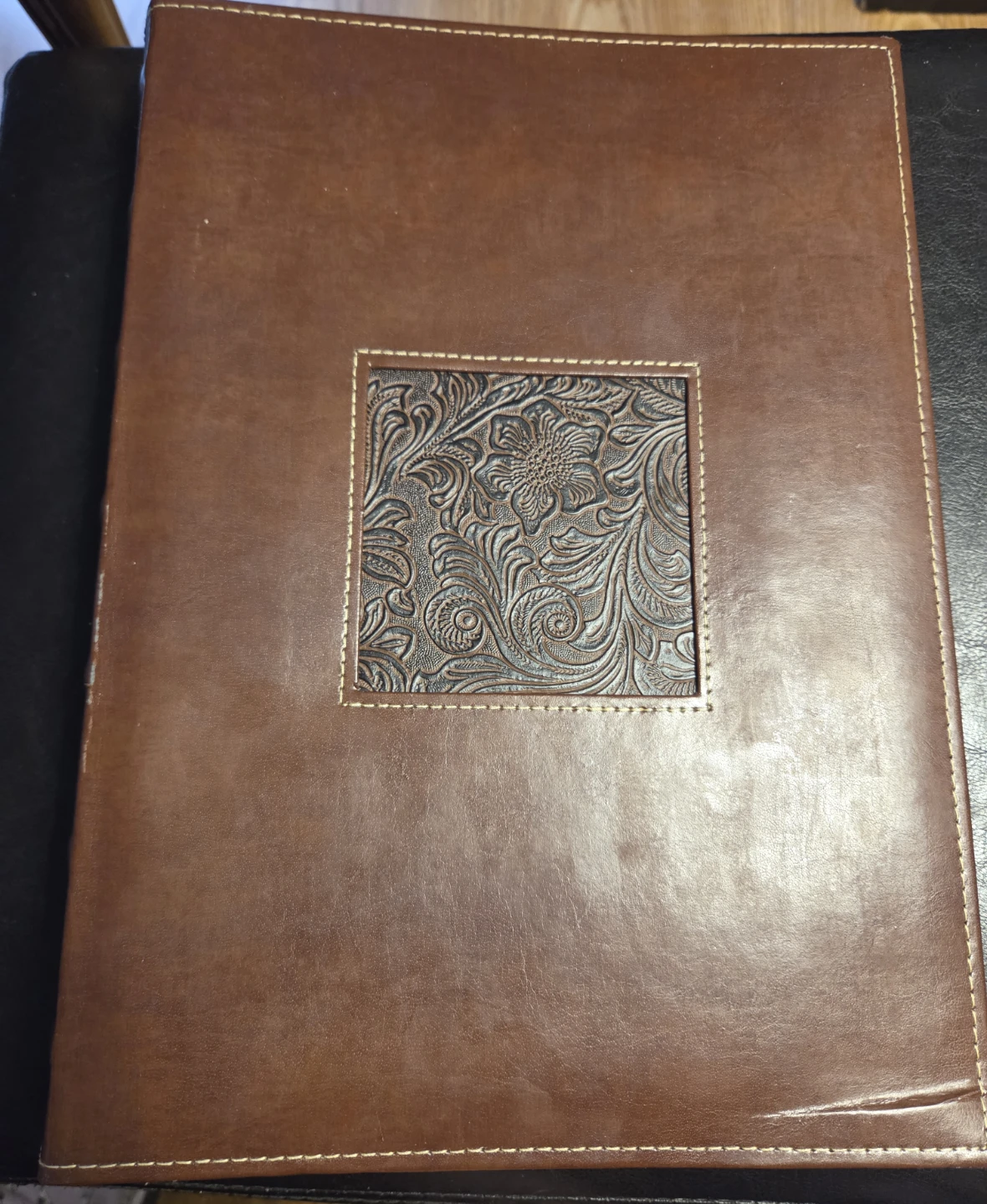 Brown Faux Leather Photo Album 🎁
