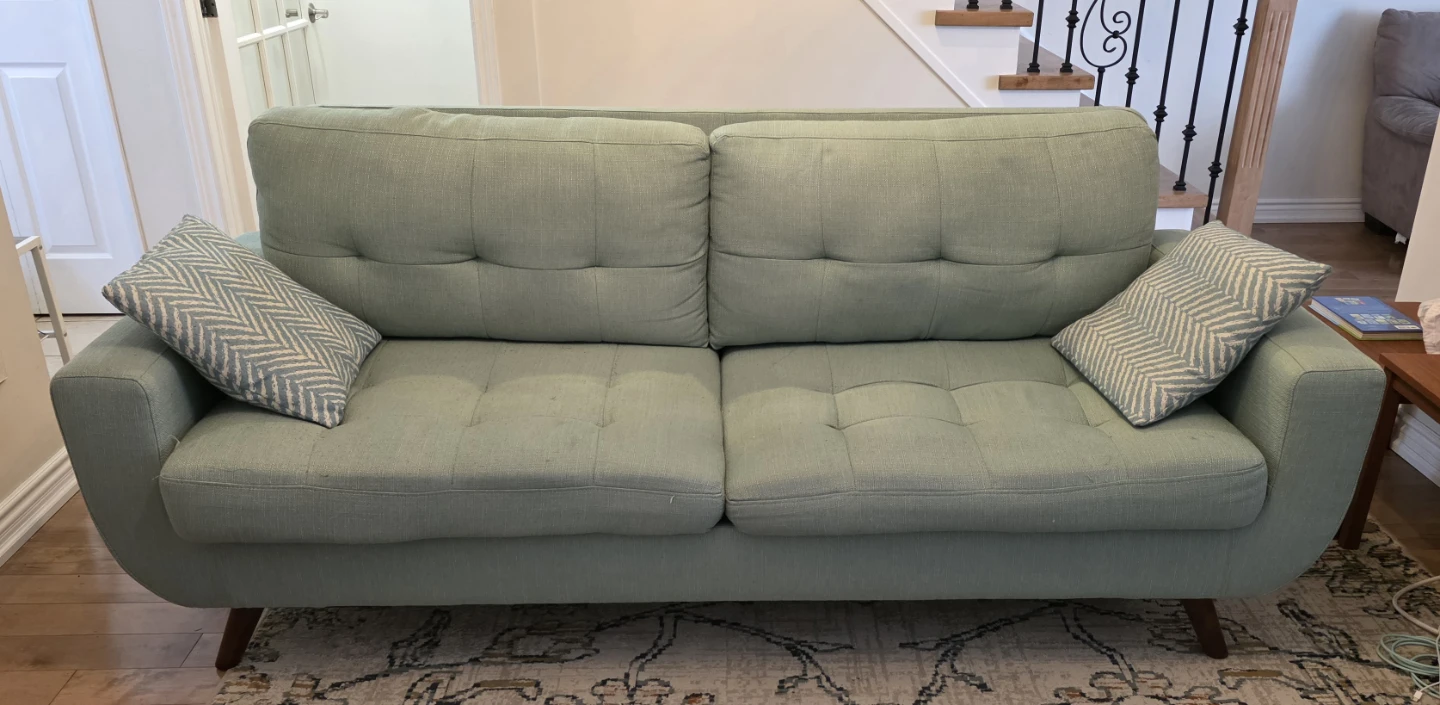 Couch - teal/green