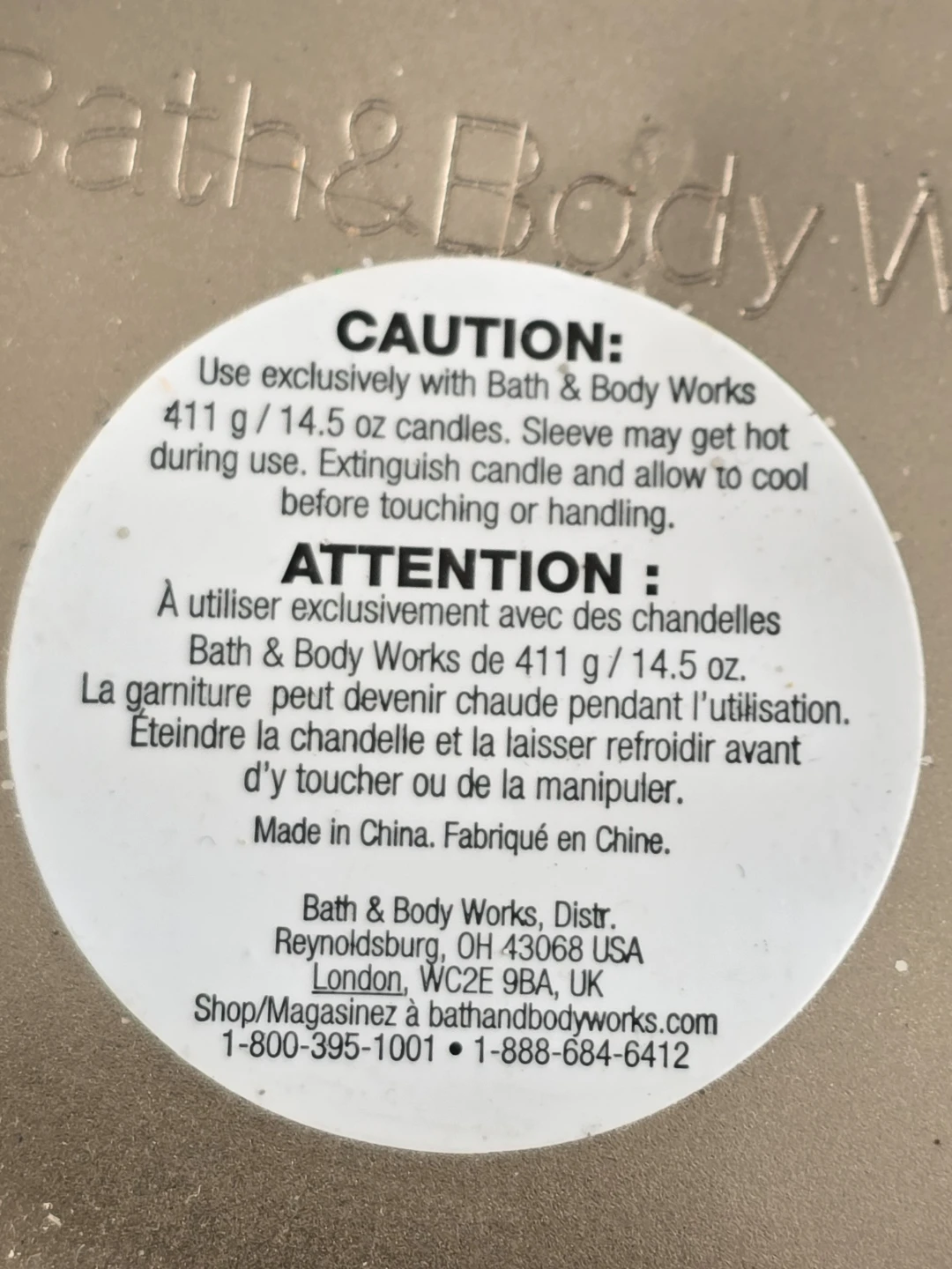 Bath & Body Works Candle Sleeve Holder 411 g/ 14.5 oz. - photo 4