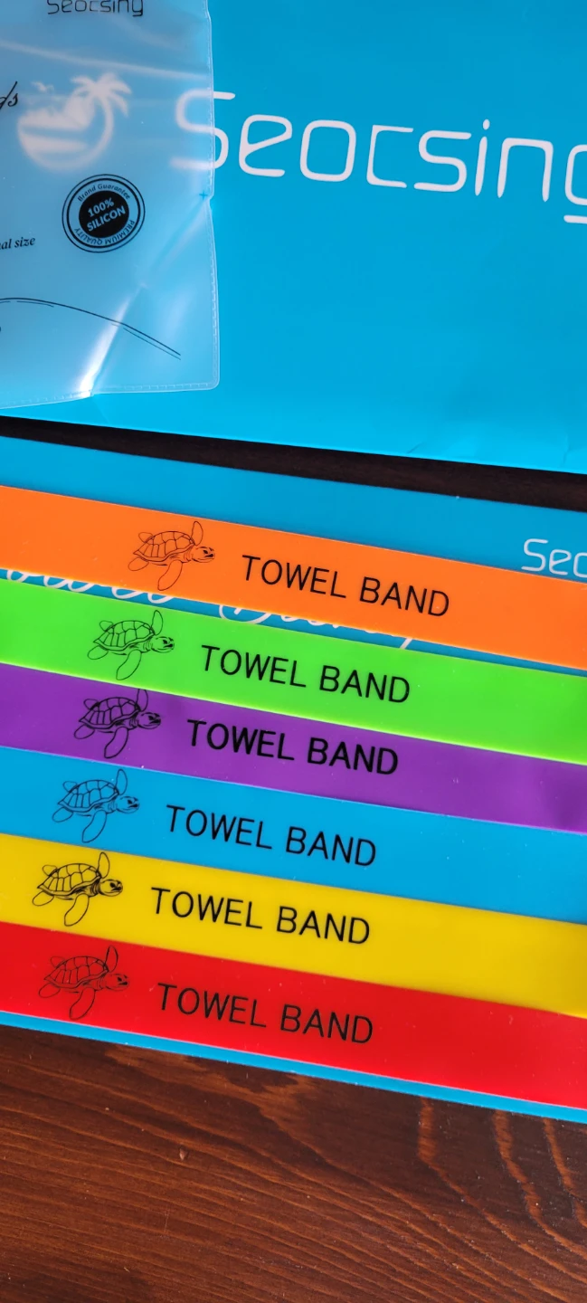 ⛱️ Beach Towel Bands (Set of 6)