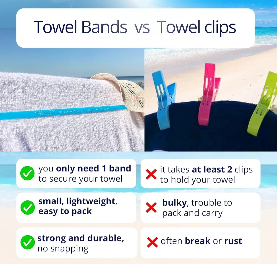 ⛱️ Beach Towel Bands (Set of 6) - photo 4