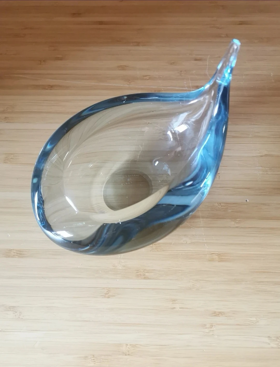 Vintage Holmegaard Akva Glass Bowl Designed by Per Lütken