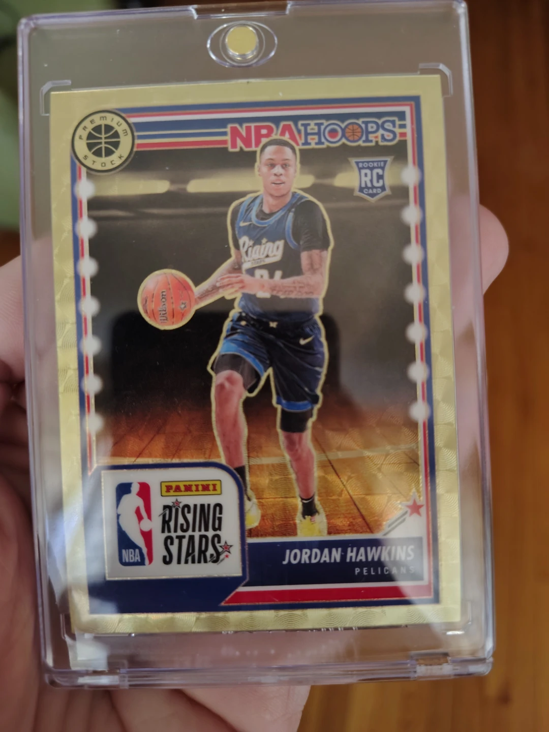 1 of 1 GOLD VINYL!!! Panini Jordan Hawkins NBA Rising Stars Card