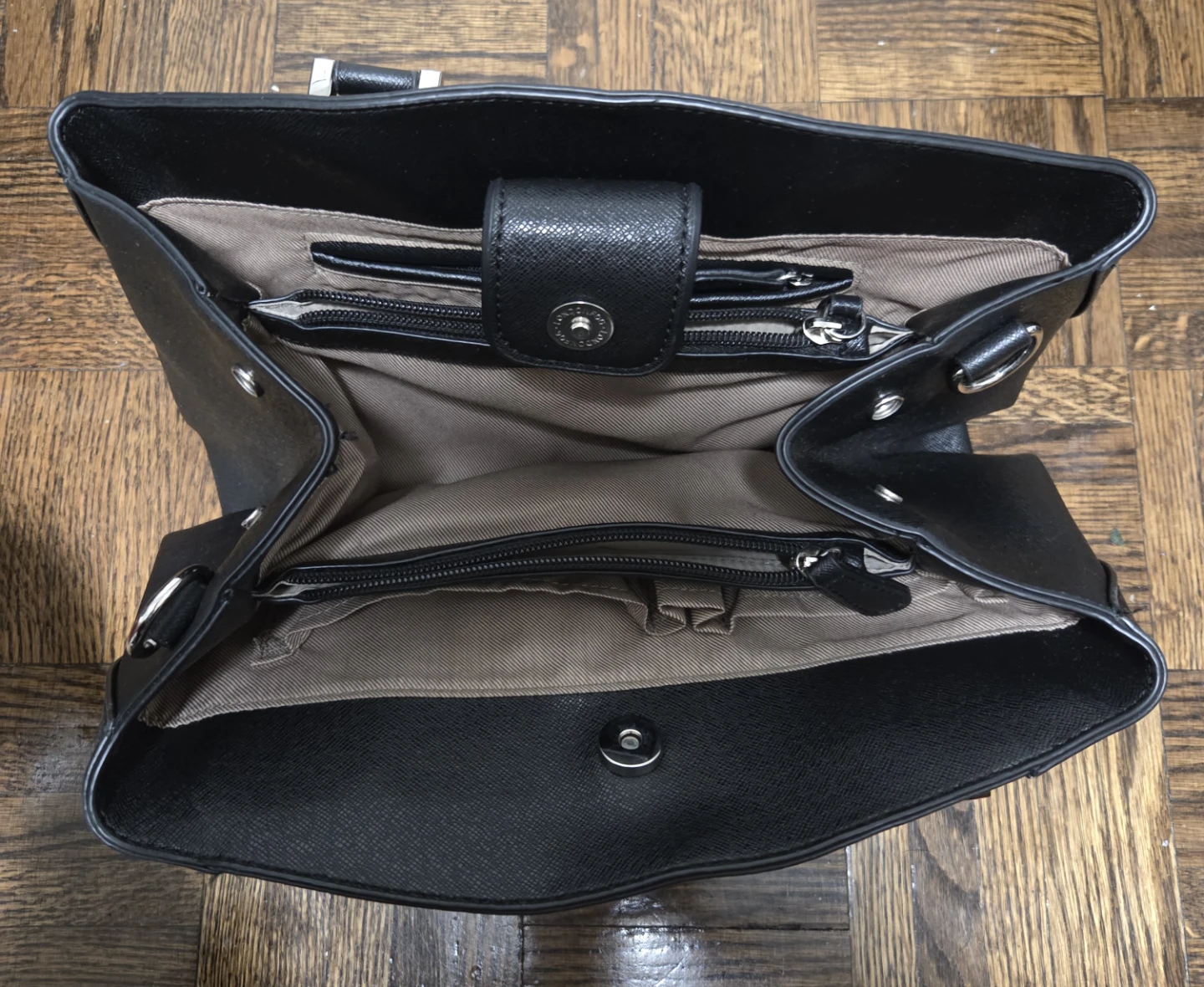 London Fog Black Satchel Handbag - photo 2