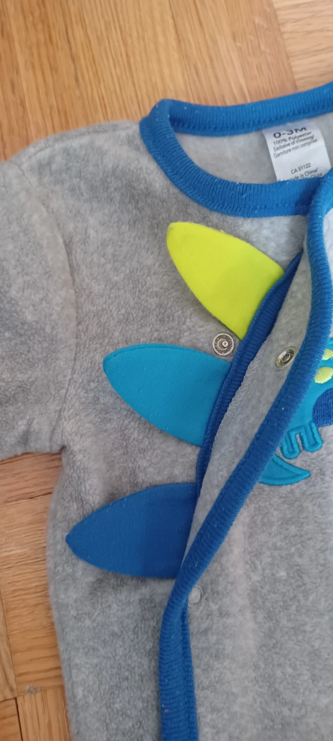 George Dinosaur Baby Onesie 0-3M - photo 3