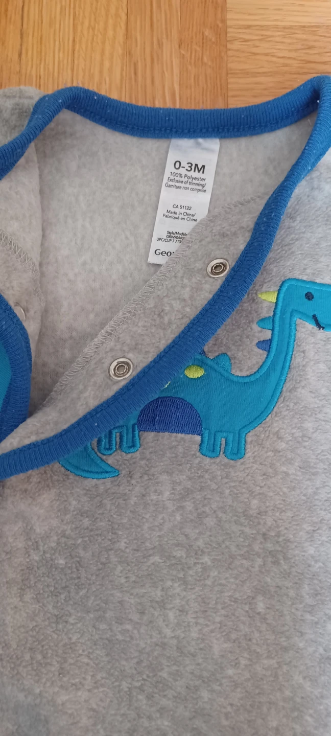 George Dinosaur Baby Onesie 0-3M - photo 4