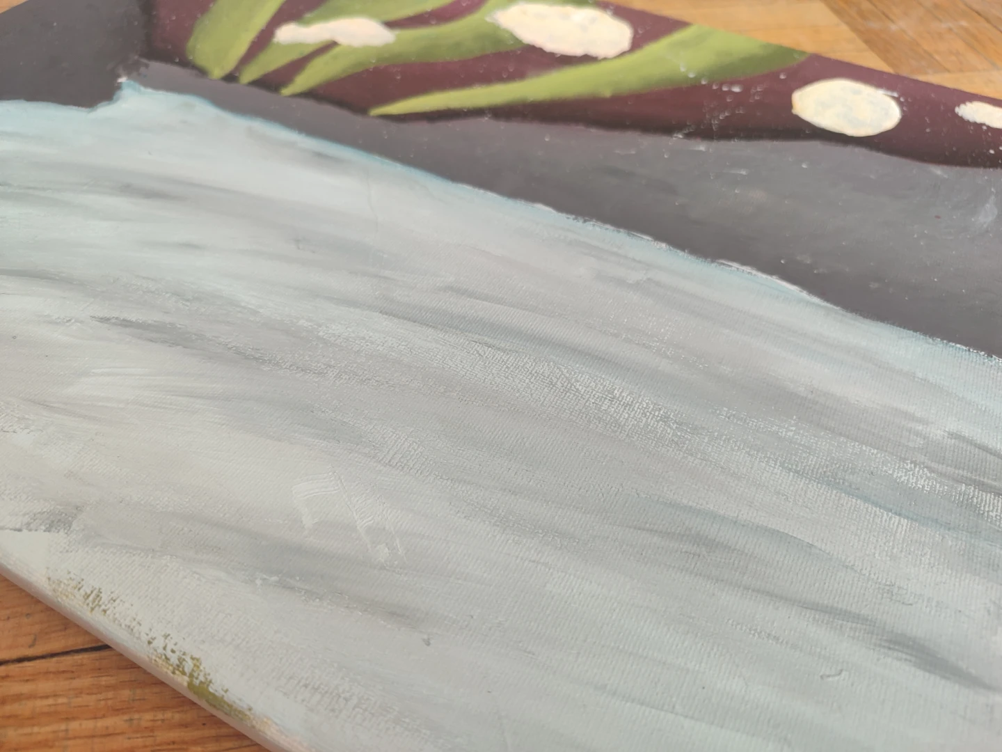 Handmade Abstract Floral Painting - photo 3