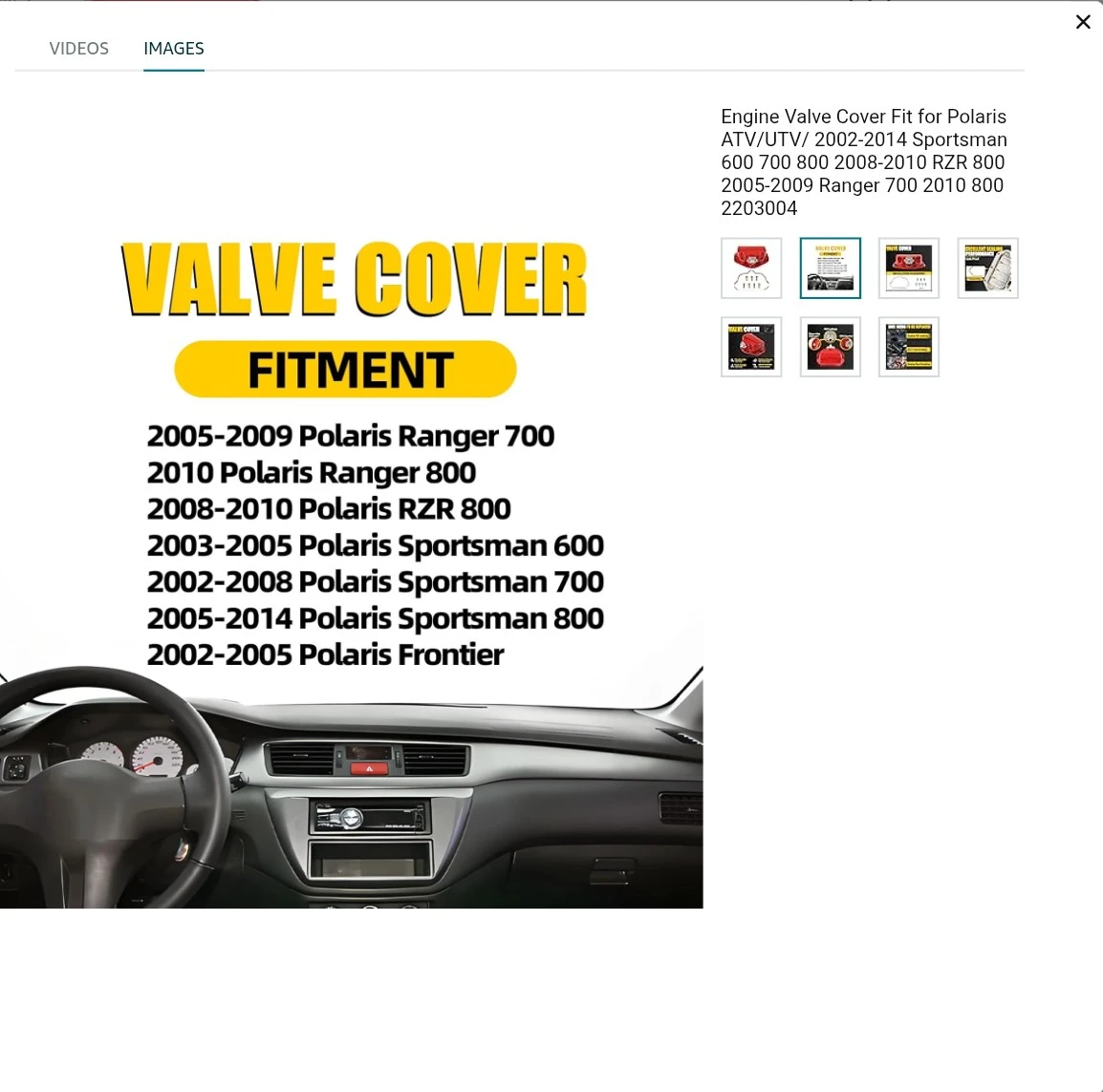 Red Engine Valve Cover for Polaris ATV/UTV - photo 3