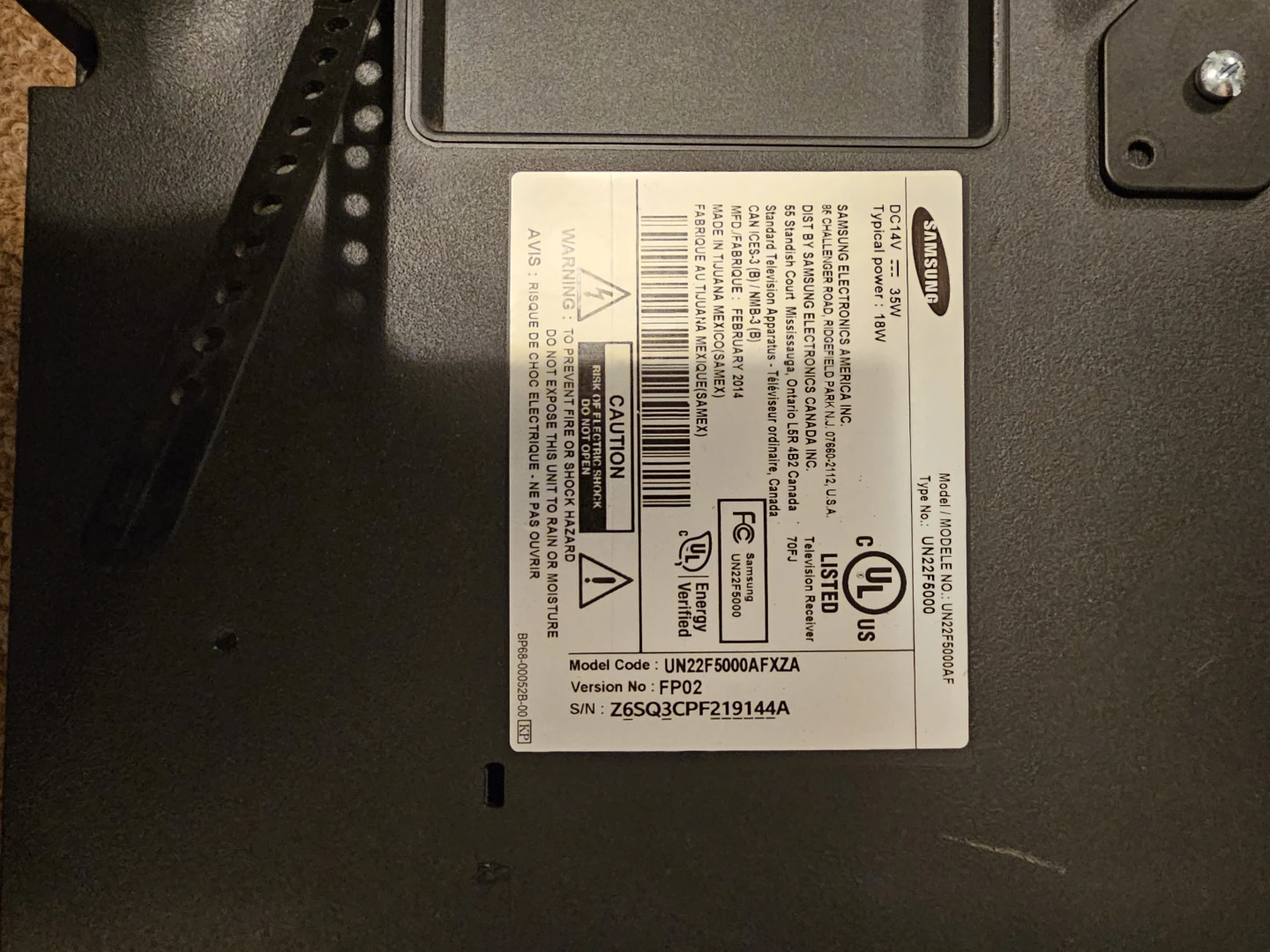 Samsung 22" Flat Screen TV - photo 3