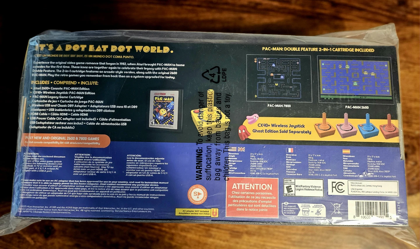 NEW + SEALED Atari 2600+ Pac-Man Edition Video Game Console - photo 4