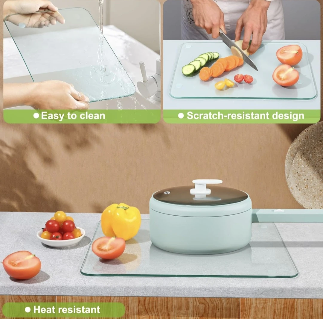 Tempered Glass Cutting Board 10" x 14" - photo 2