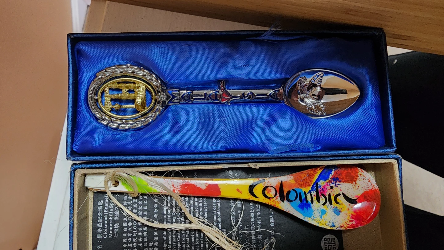 Collectible Souvenir Spoons with Display Case - photo 5