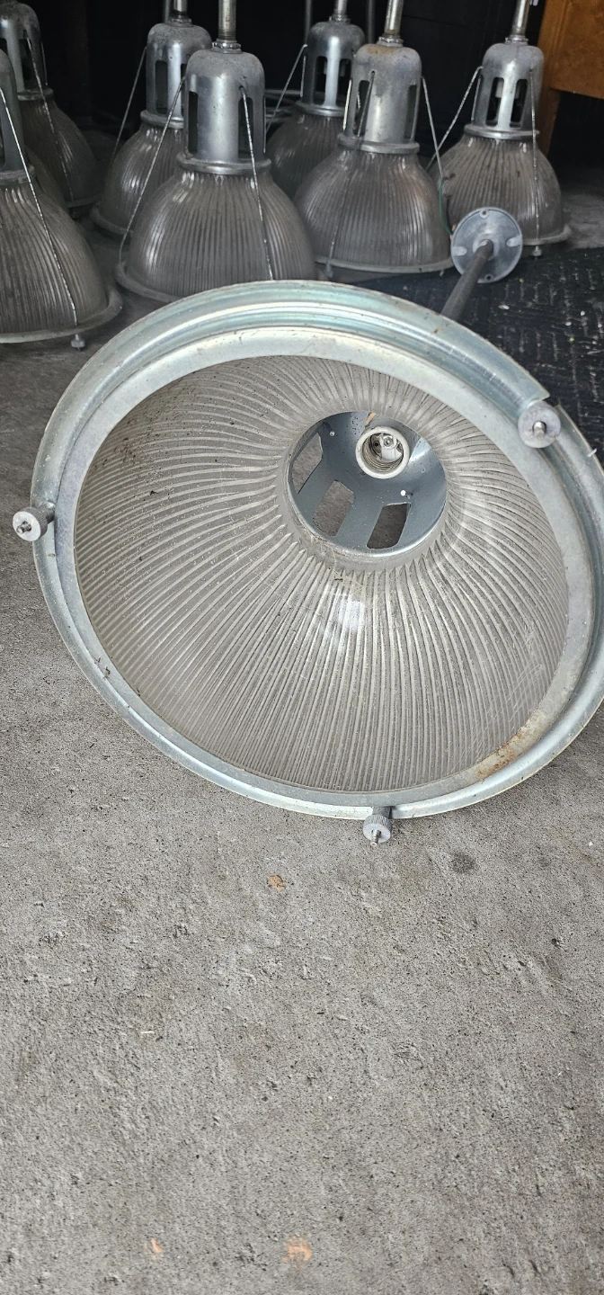 Vintage Holophane Industrial Pendant Light Fixtures - photo 2