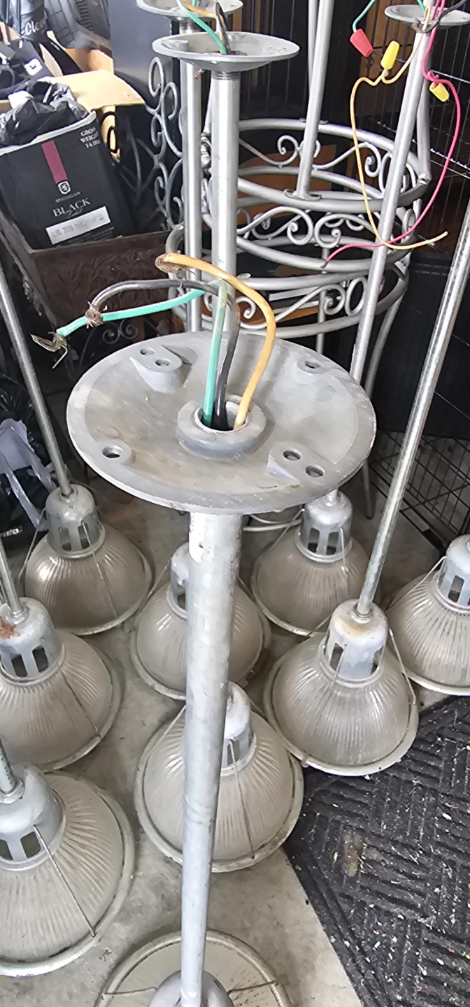 Vintage Holophane Industrial Pendant Light Fixtures - photo 4