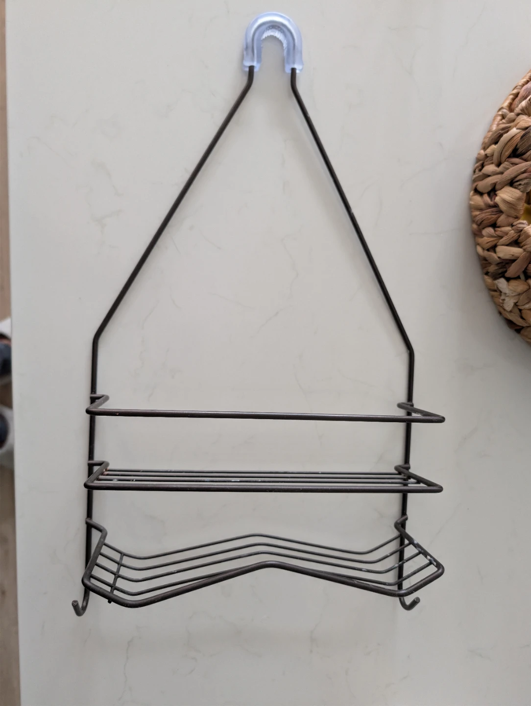 Black Metal Shower Caddy with 3 Tiers