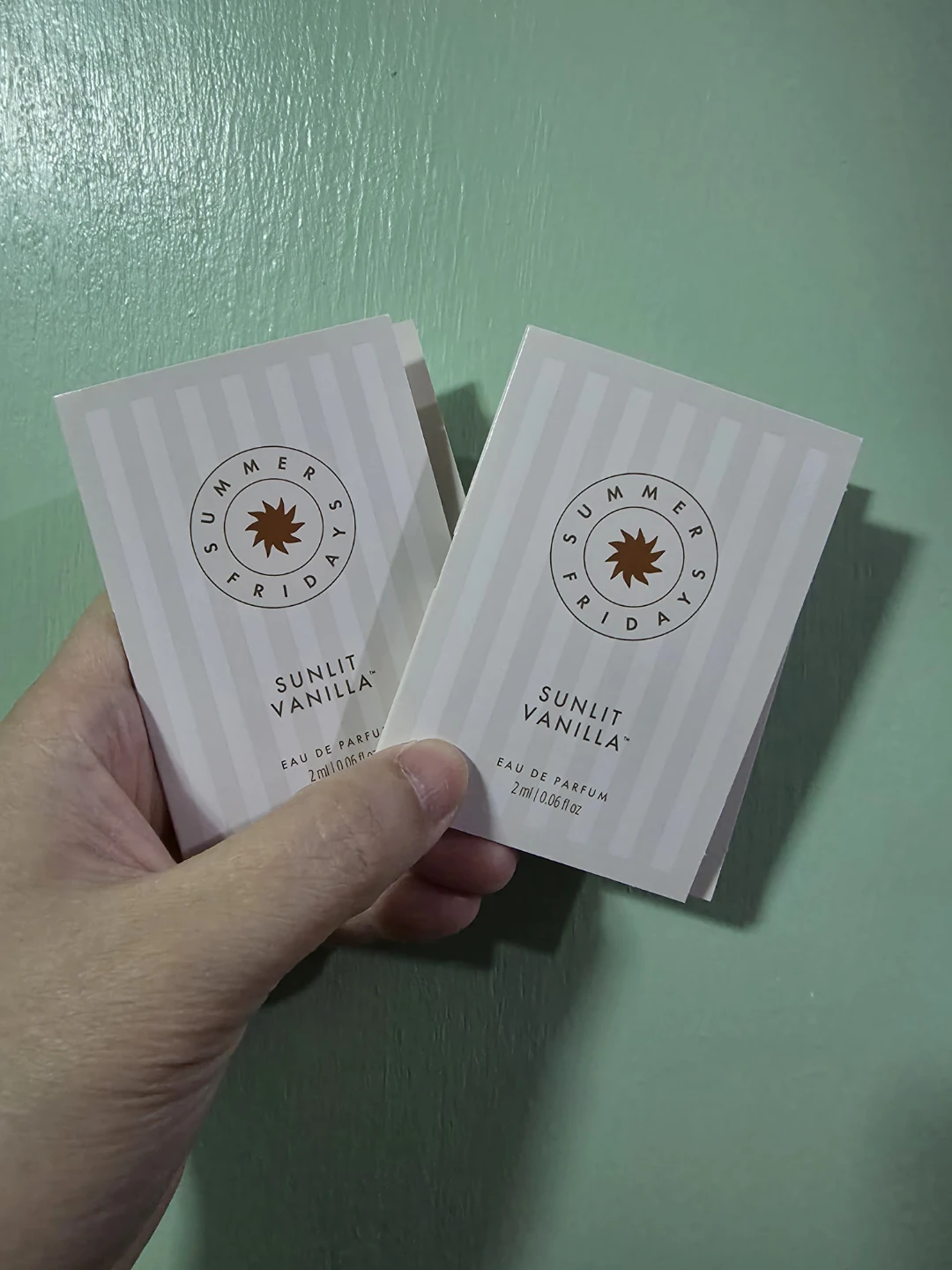 Summer Fridays Sunlit Vanilla Eau de Parfum Sample 2ct