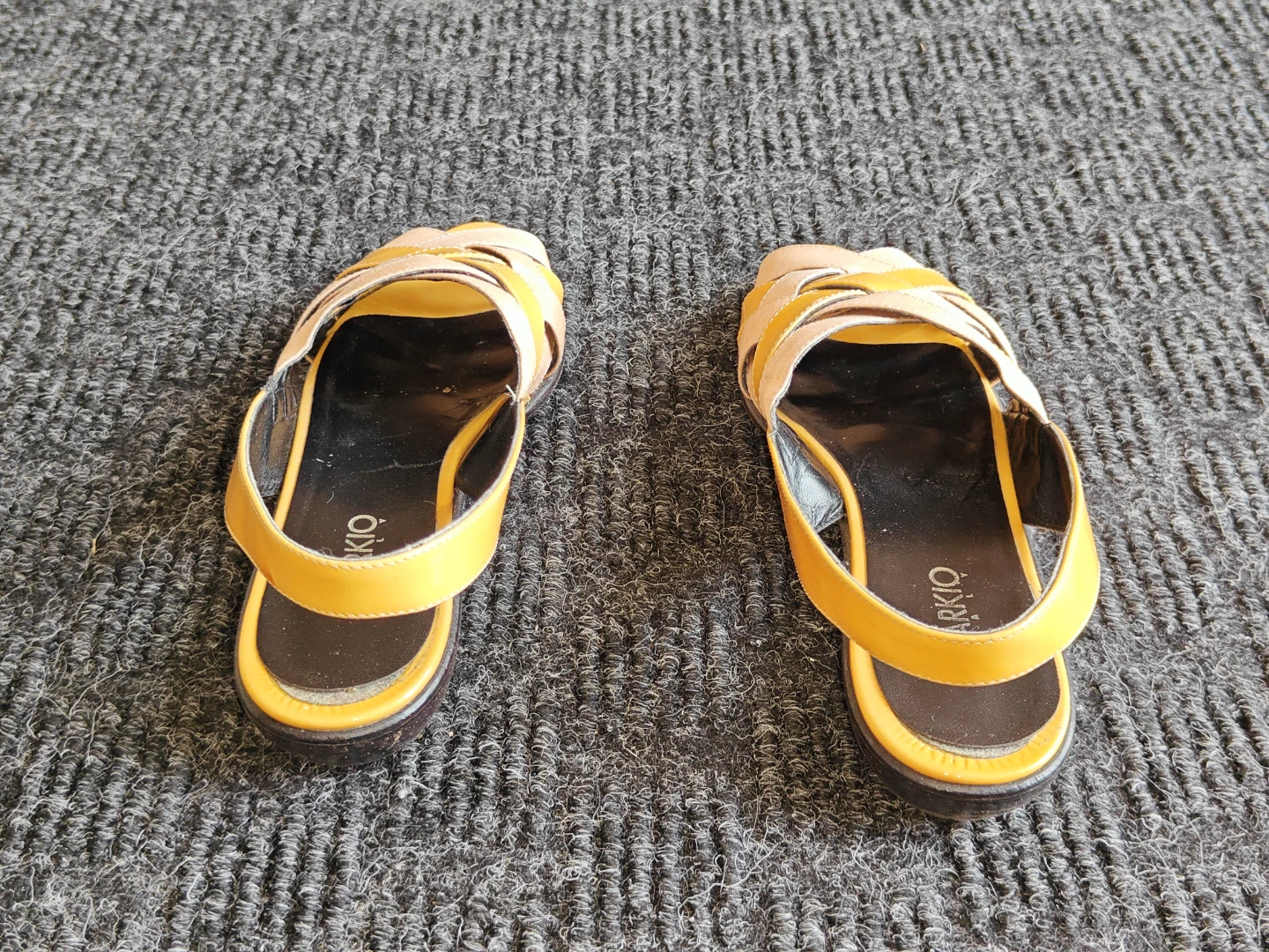 Markio Italy Woven Leather Slingback Women Sandals - Size 5.5 - photo 4