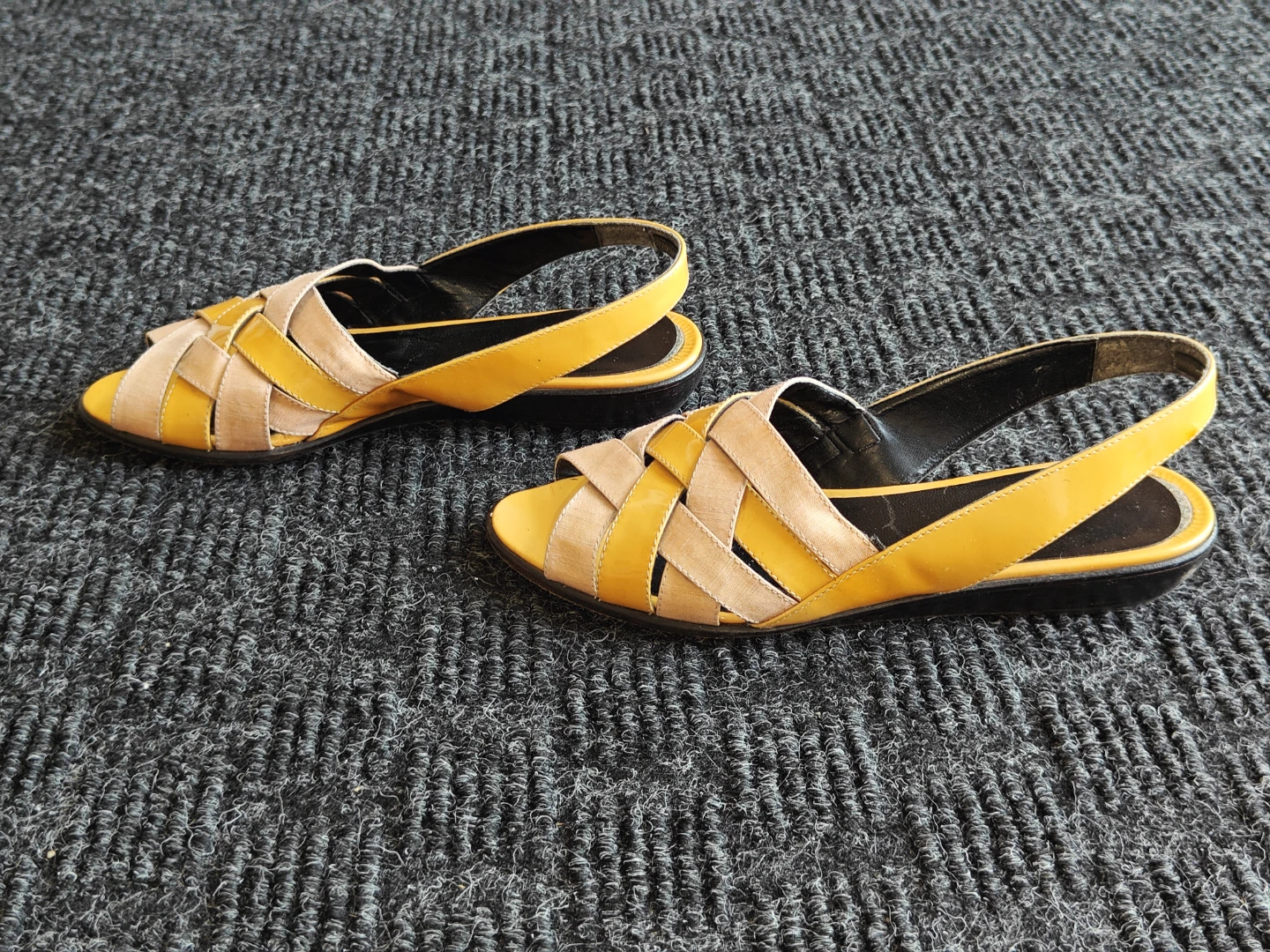 Markio Italy Woven Leather Slingback Women Sandals - Size 5.5 - photo 5