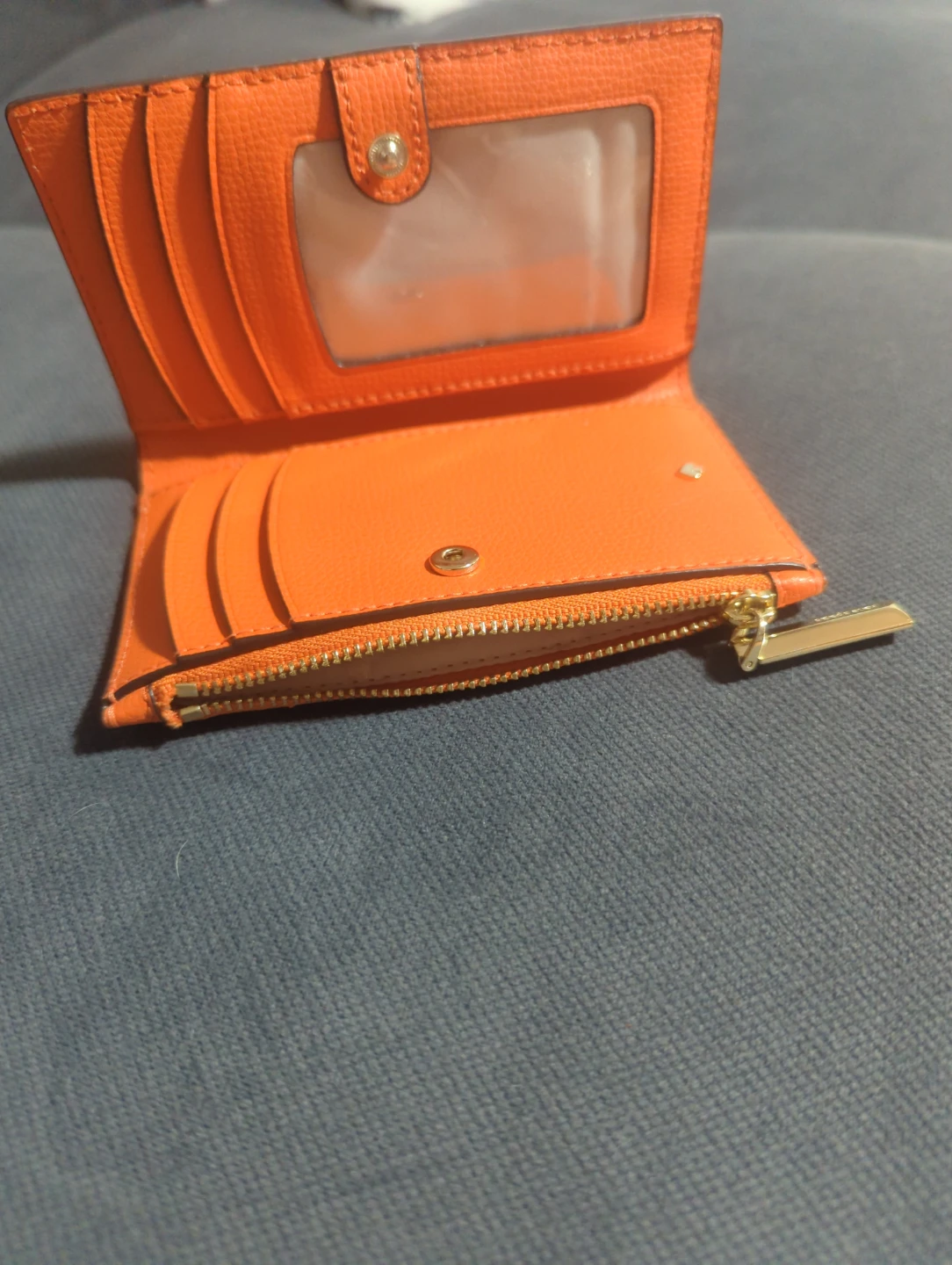Kate Spade Orange Leather Bifold Wallet - photo 3