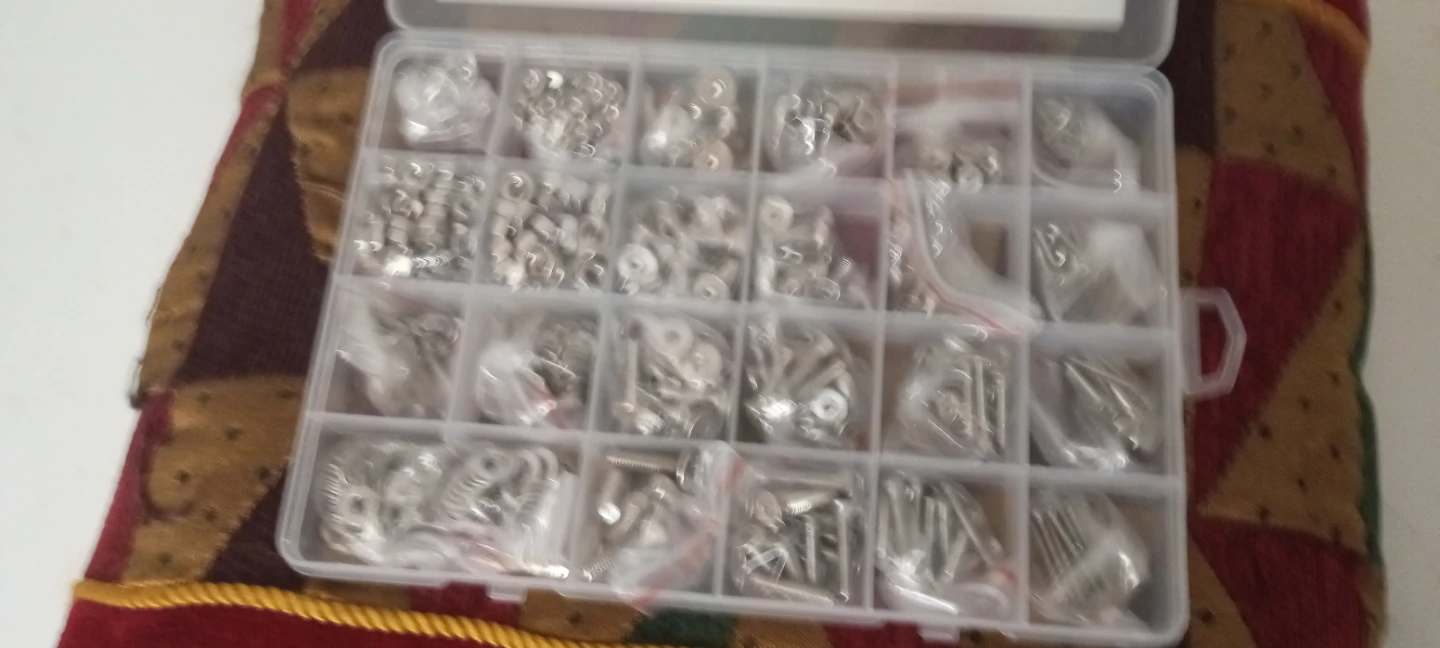 WYFY 660 Piece Steel Hex Flat Head Screw and Nut Assortment Kit - photo 2