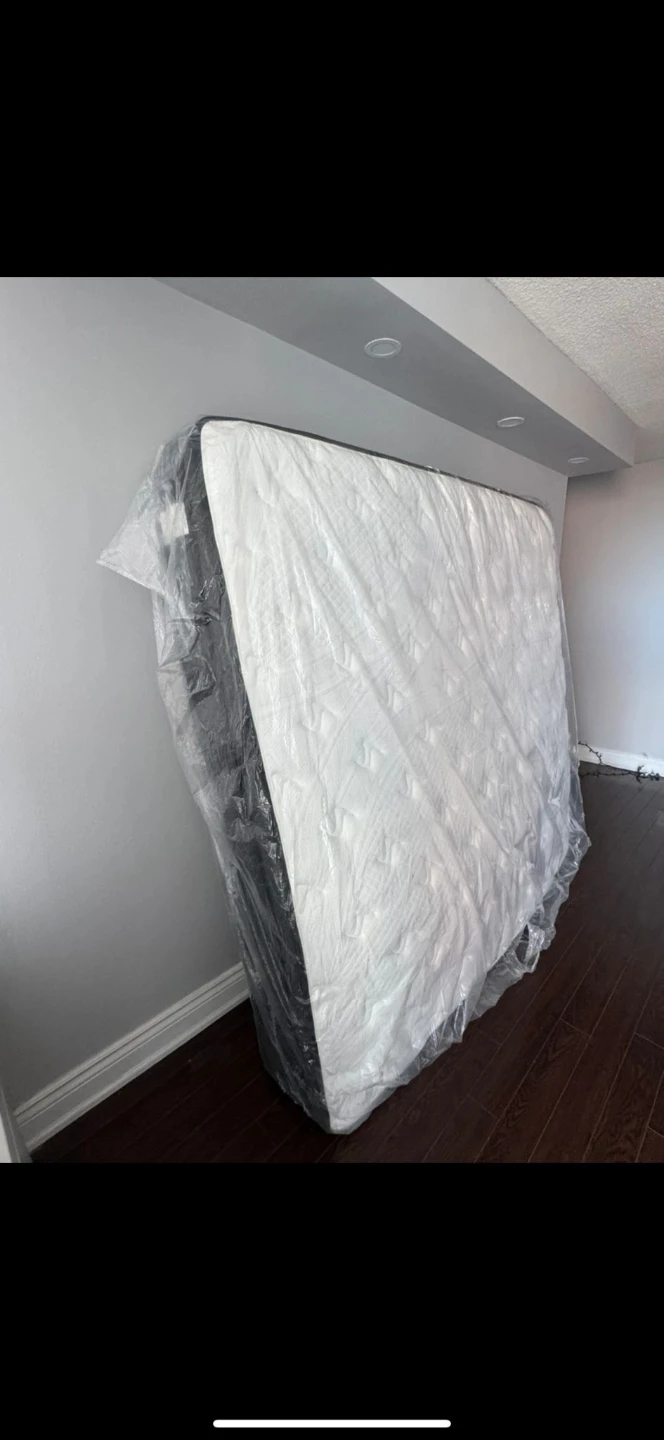 Queen Size Mattress with Metal Bed Frame