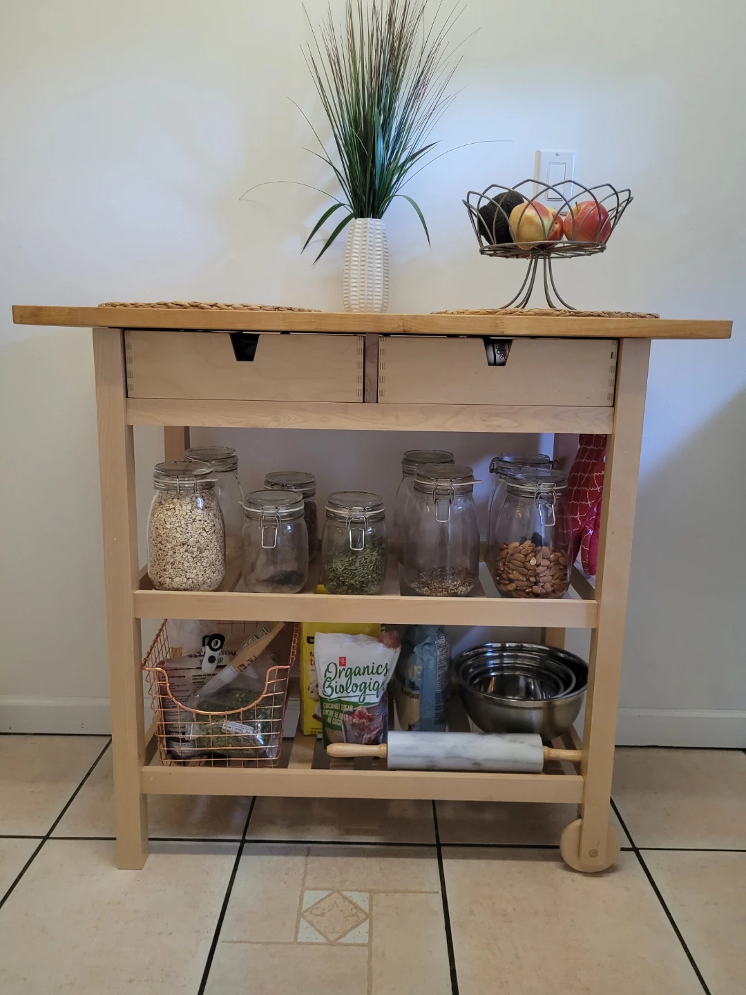 IKEA Wooden Kitchen Cart
