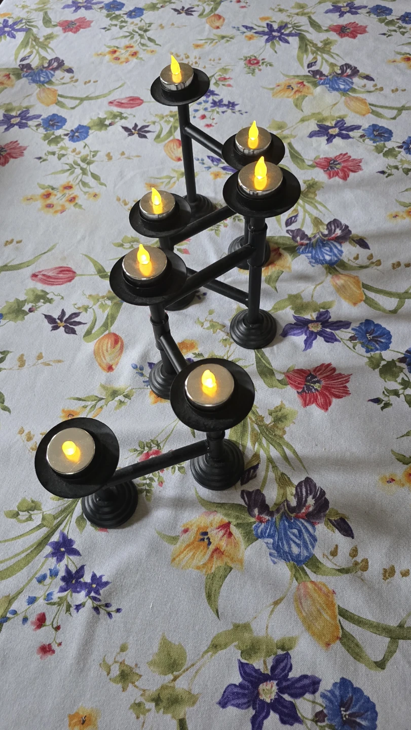 Black plastic 7-Light Candelabra - photo 2