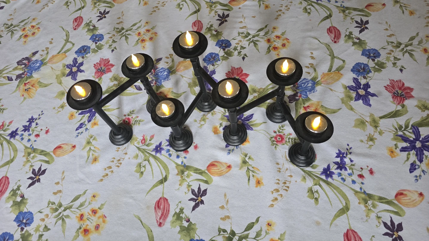 Black plastic 7-Light Candelabra - photo 3