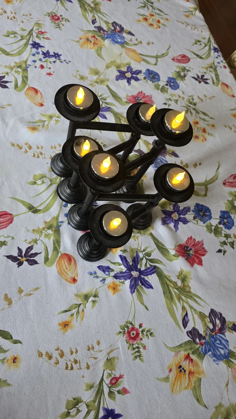 Black plastic 7-Light Candelabra - photo 4