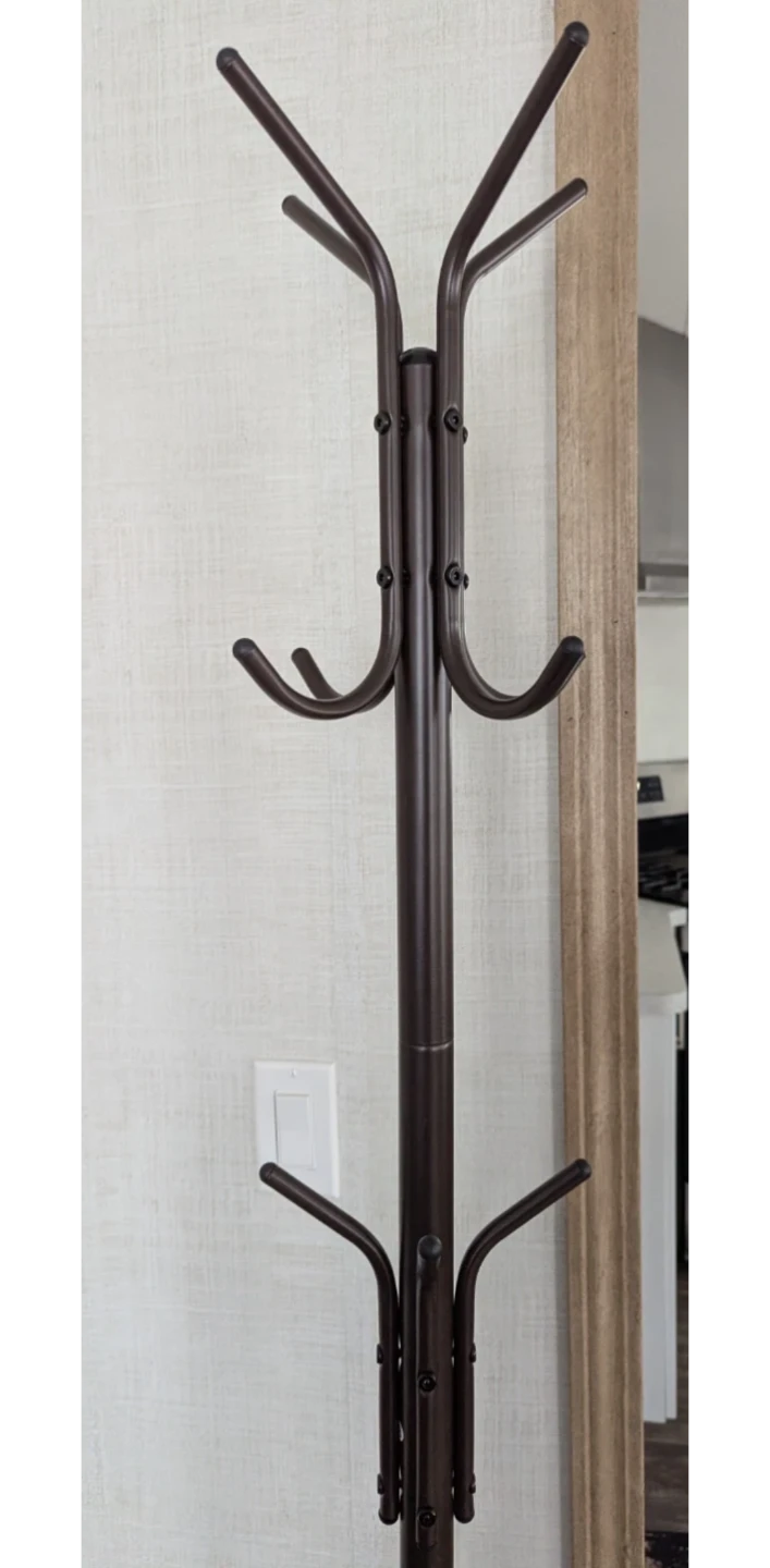 Standing Coat Rack - Dark Brown - photo 3
