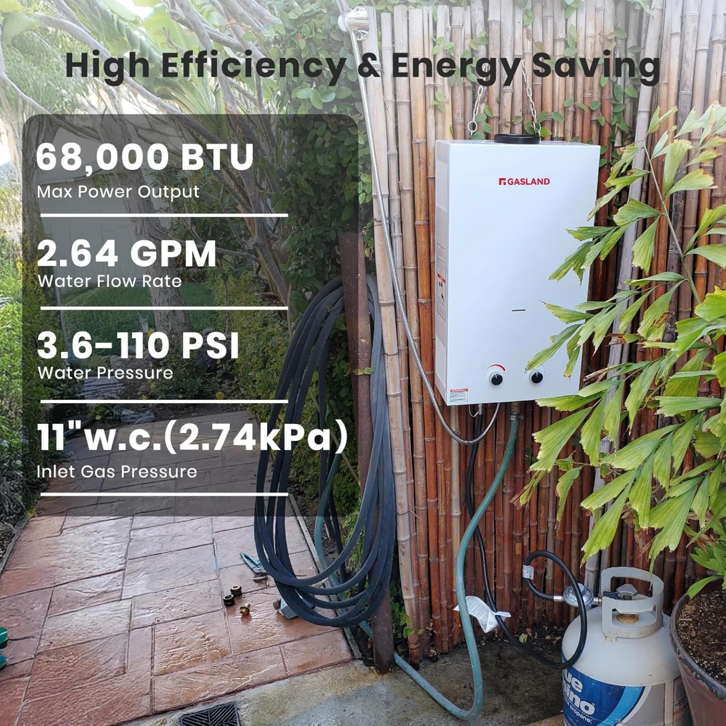 Outdoors Propane Tankless Water Heater New in Box Save Big!!! - photo 4