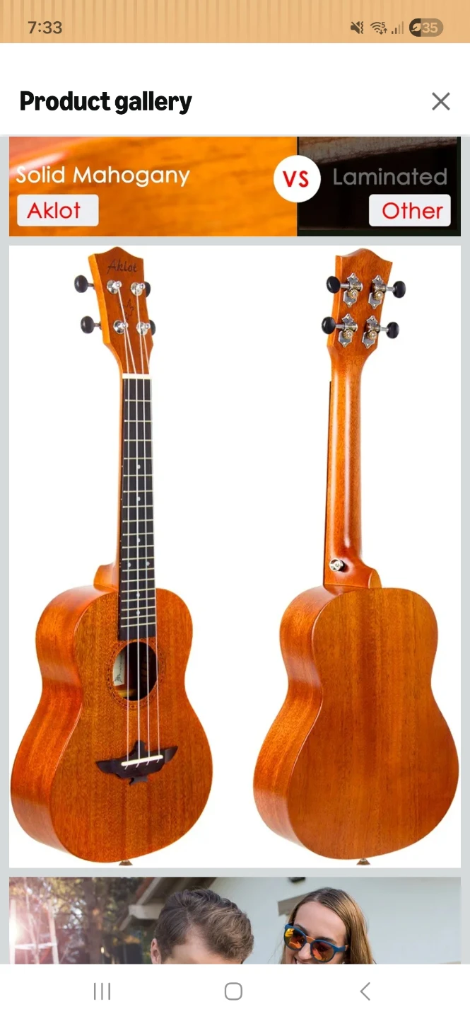 Concert Ukelele Solid Mahogany