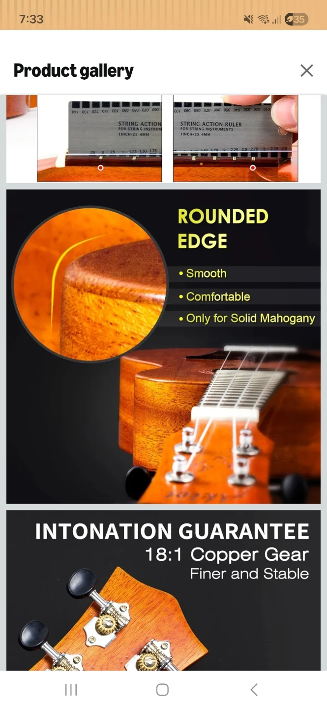 Concert Ukelele Solid Mahogany - photo 3