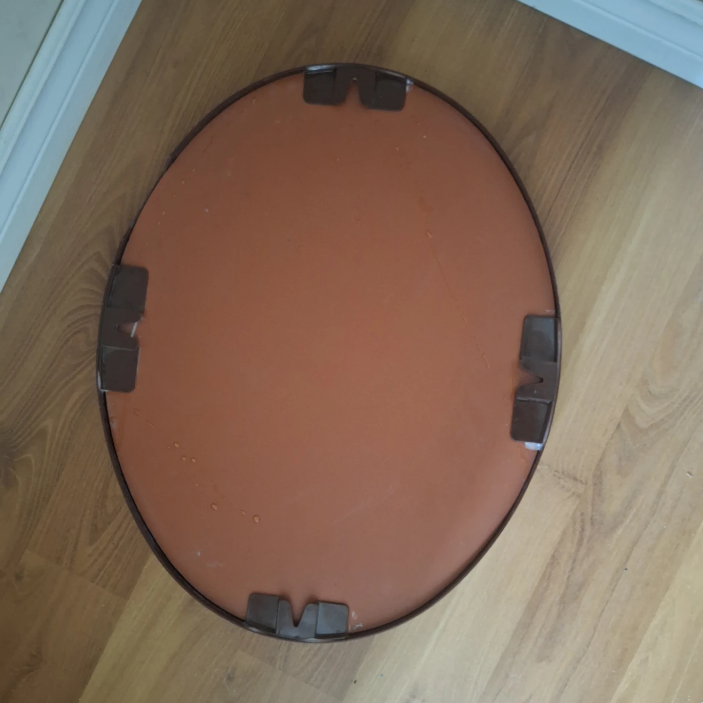 Vintage Oval Wall Mirror ** minor flaw* - photo 3