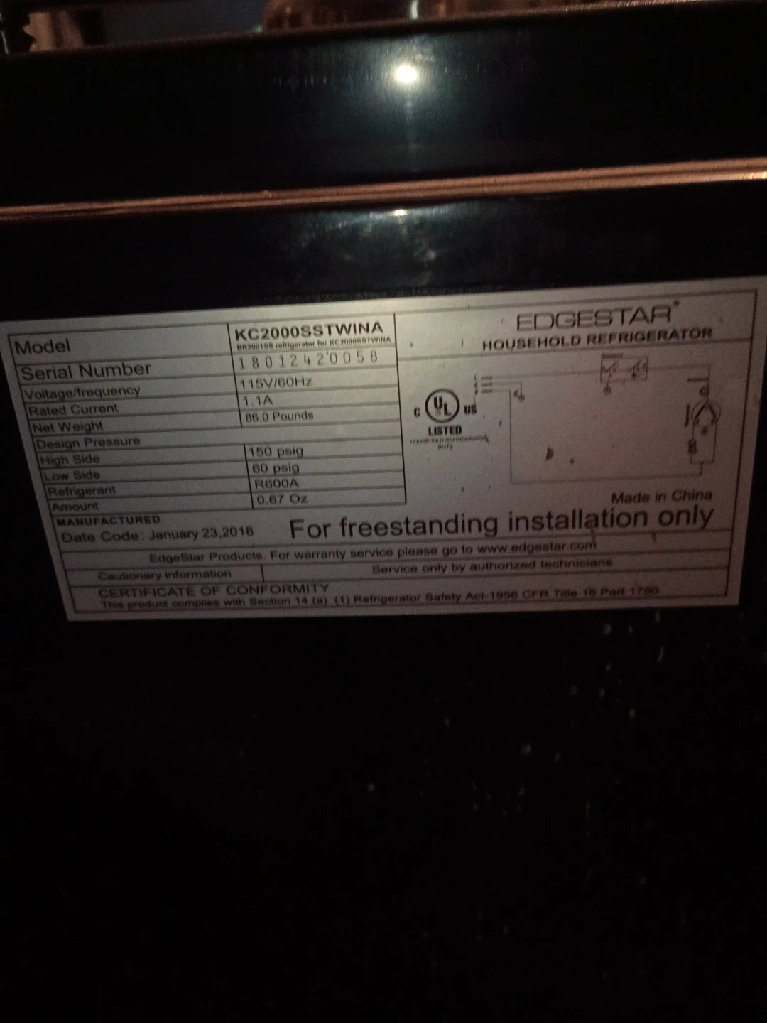 EdgeStar KC2000SSTWINA Kegerator Beer Fridge - photo 4