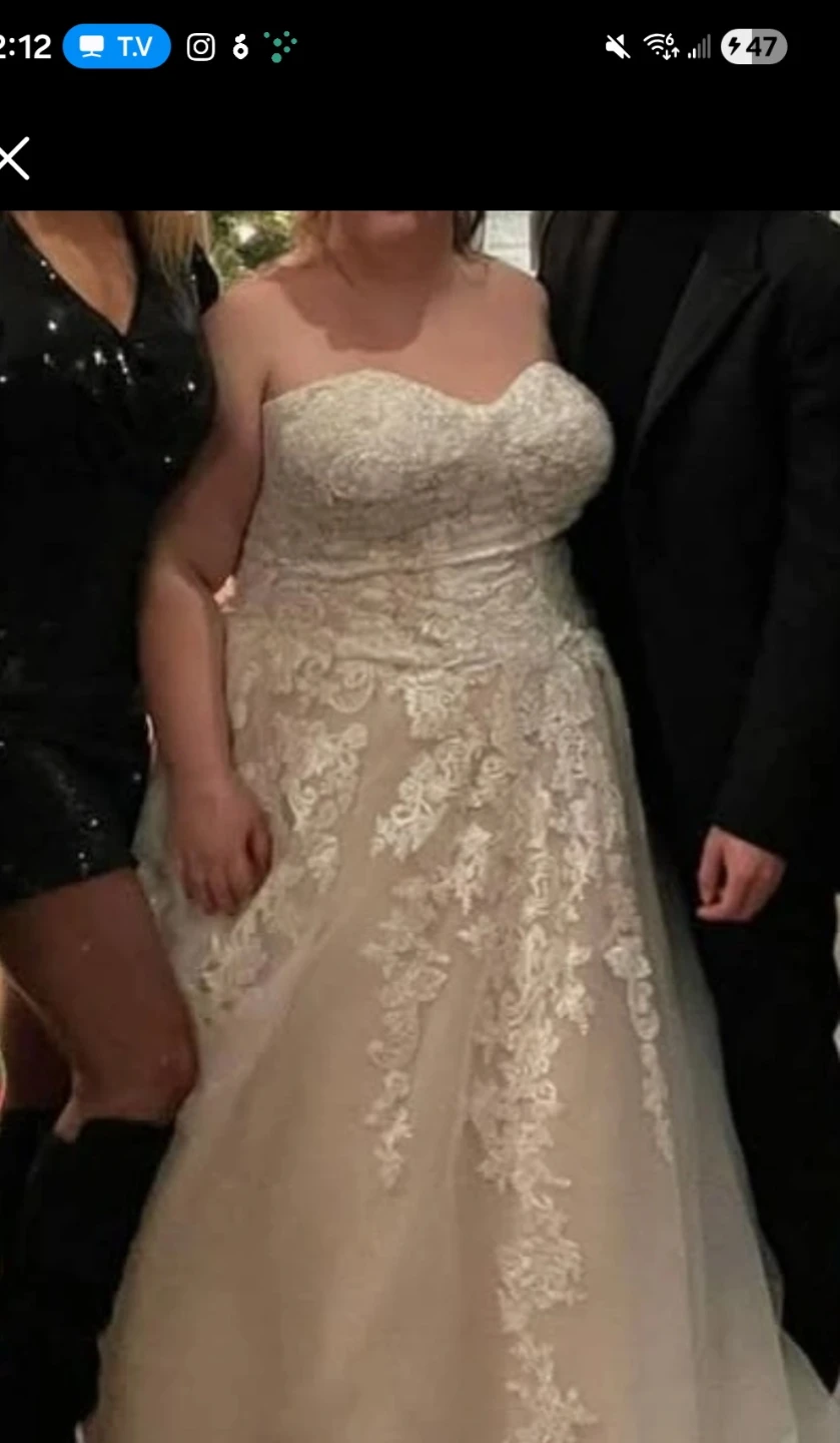 Strapless Lace Wedding Dress