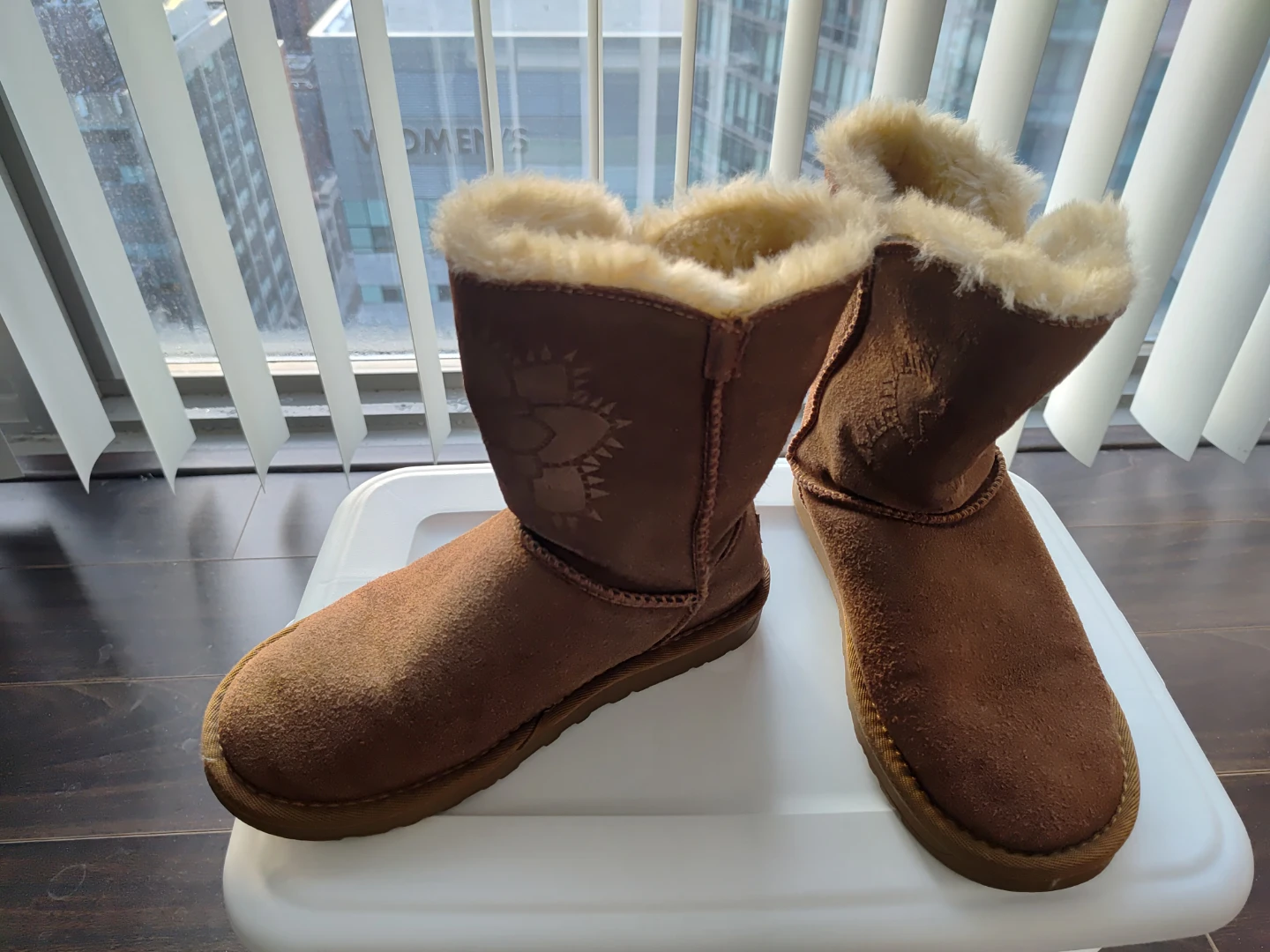 Camel Boots - Brown Suede Sheepskin Lined - photo 2