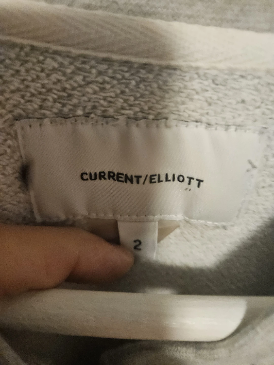 CURRENT/ELLIOTT Gray Sweatshirt Jacket Size 2 - photo 2