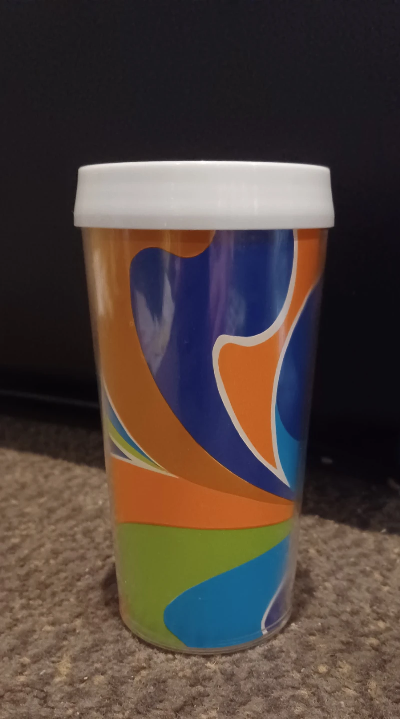 Vintage 1960s plastic cup