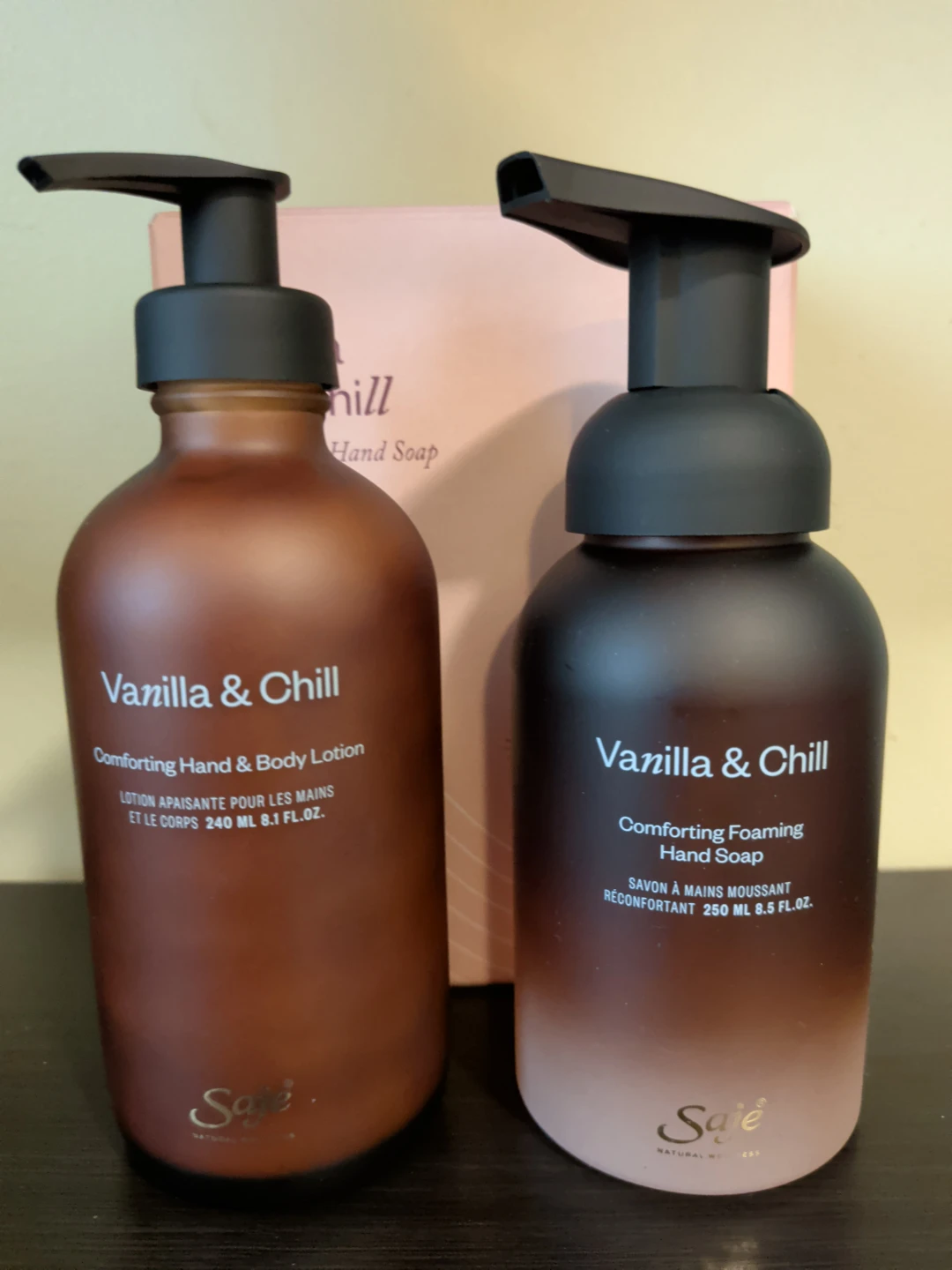 Saje Vanilla & Chill Comforting Hand Soap & Lotion Duo