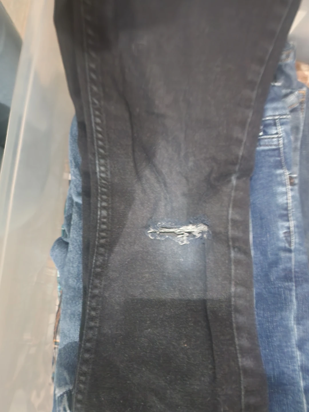 3 Pairs of Kids Jeans (2 Blue Denim, 1 Black) - photo 5