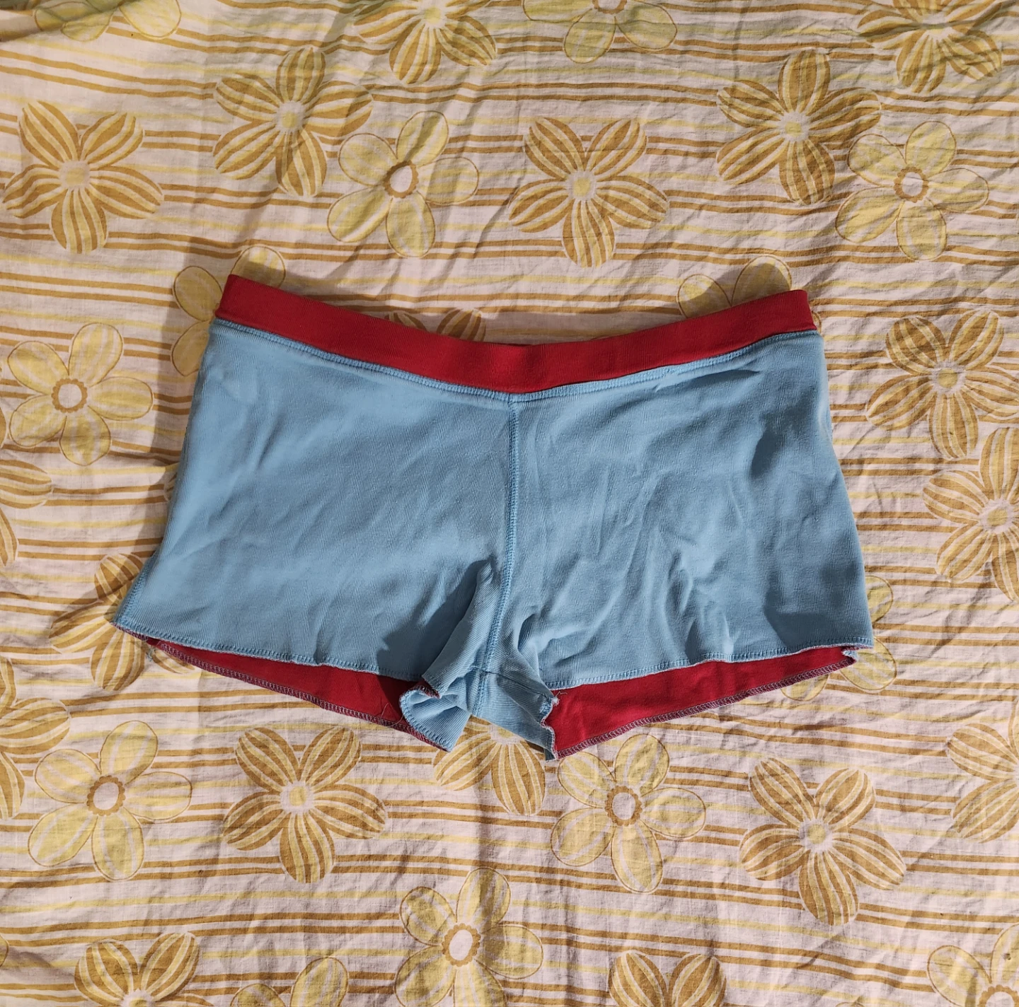 Blue and red "Player" reversible shorts - photo 2