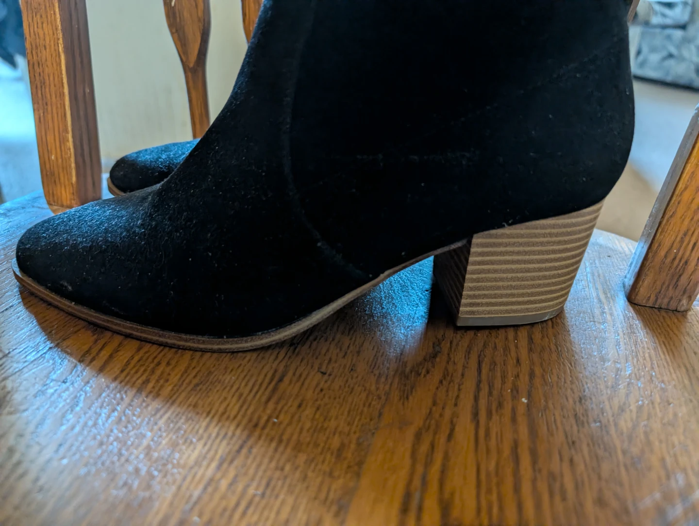 Black Slouch Boots size 8 - photo 2