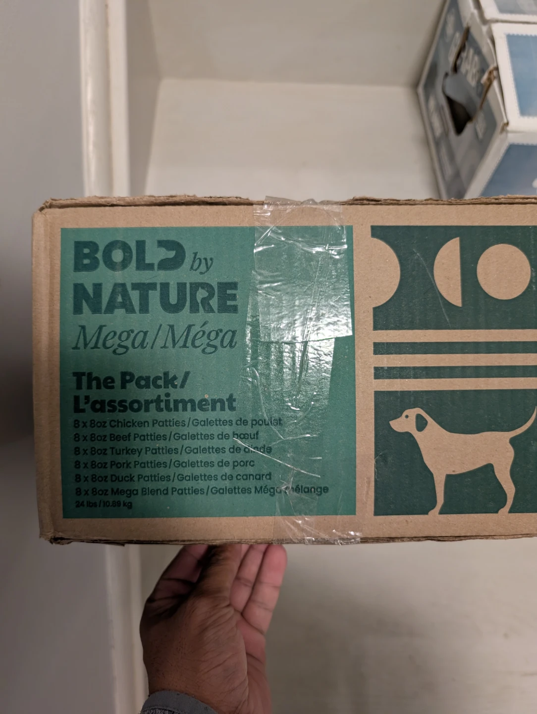 Assorted Frozen raw dog food