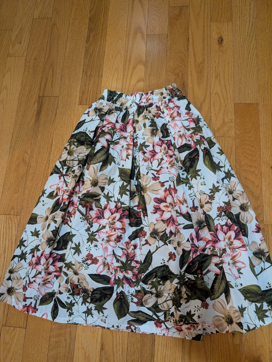 ZARA WOMAN Floral Print Midi Skirt - XS 🧡
