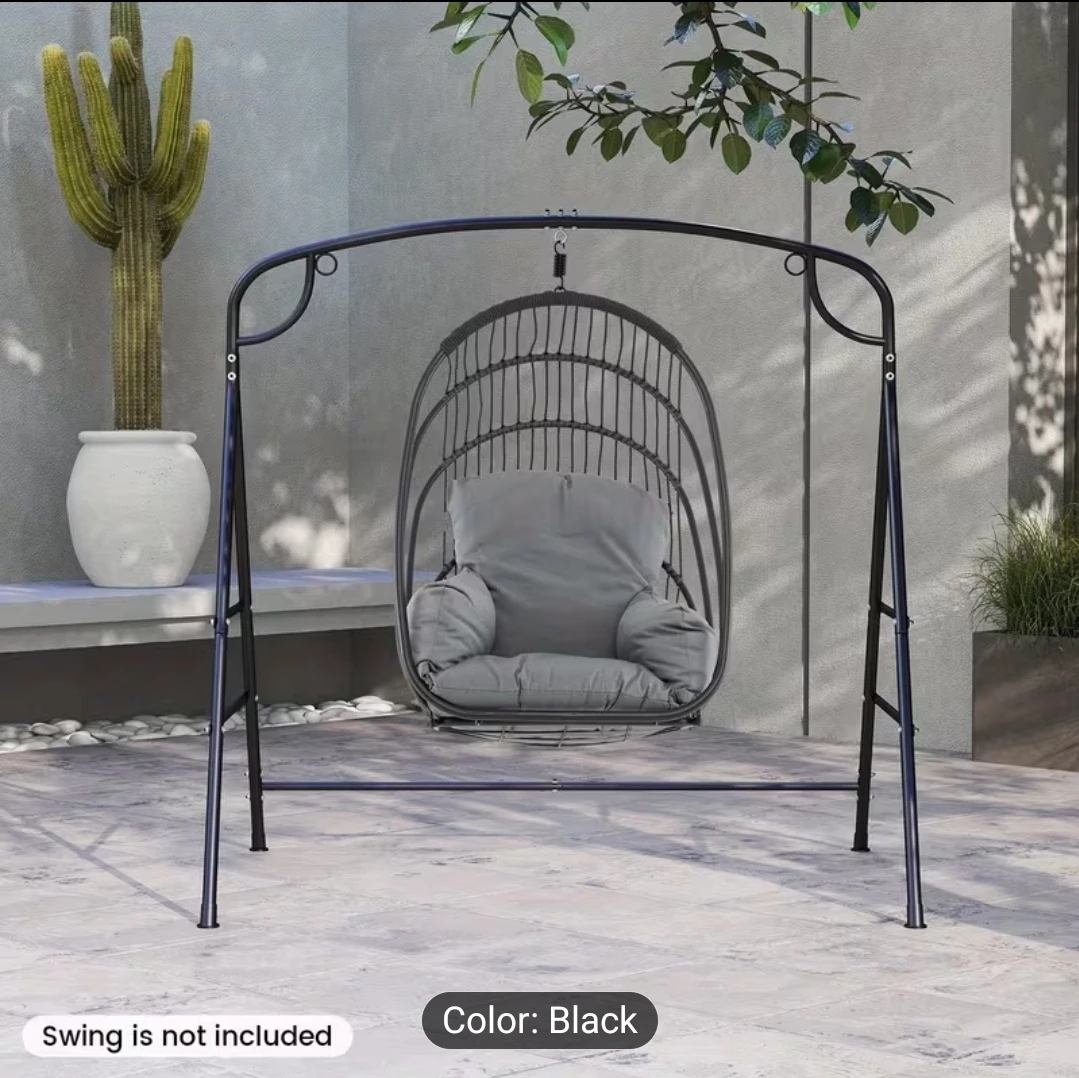 Black Hanging Swing Stand - 600 lbs Max Load - photo 3