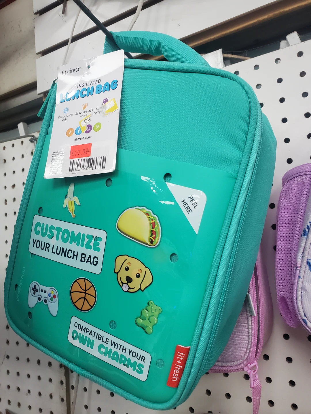Fit + Fresh Insulated Lunch Bag - Teal New