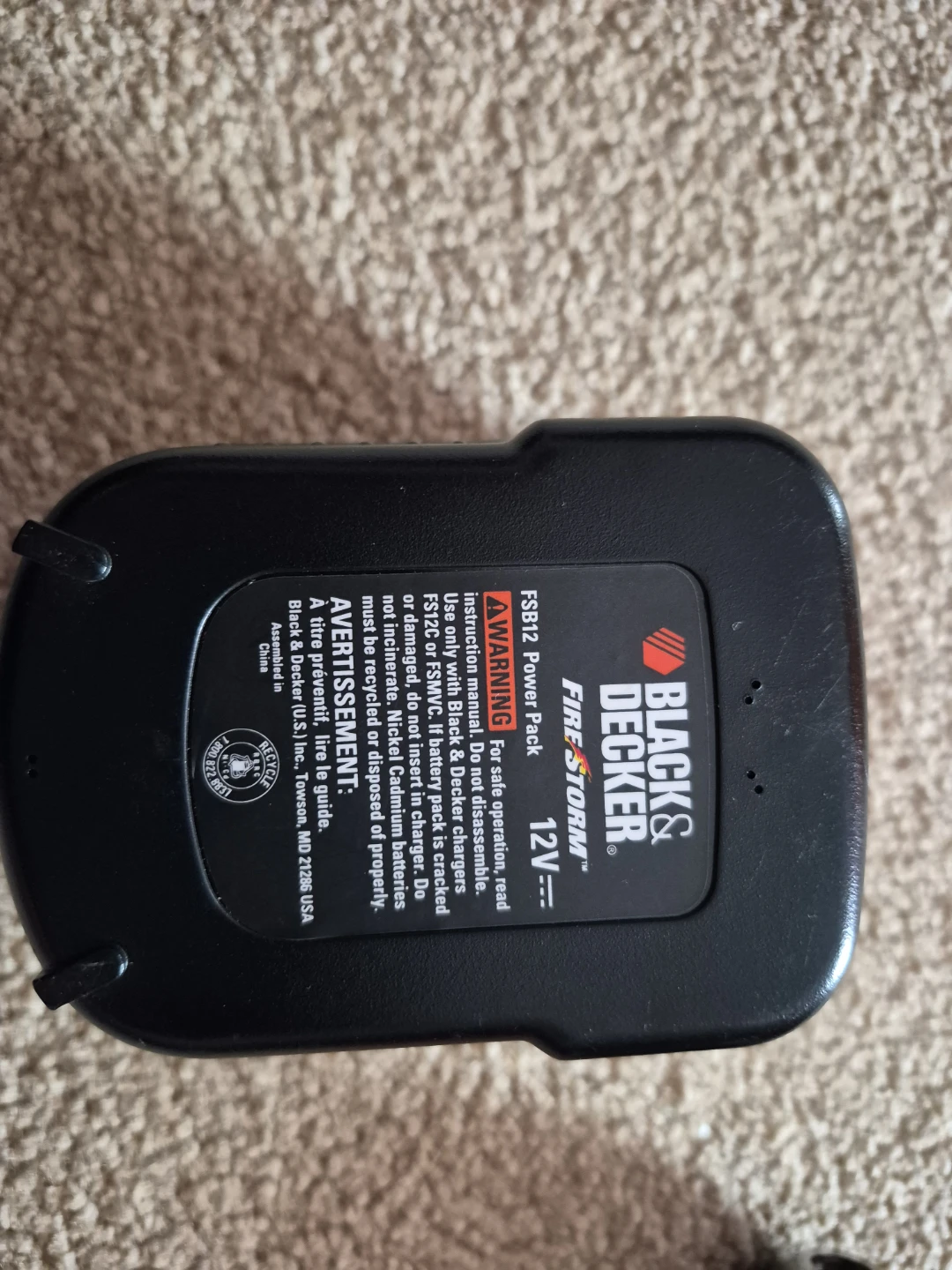 Black & Decker Firestorm 12V Cordless Drill - photo 3